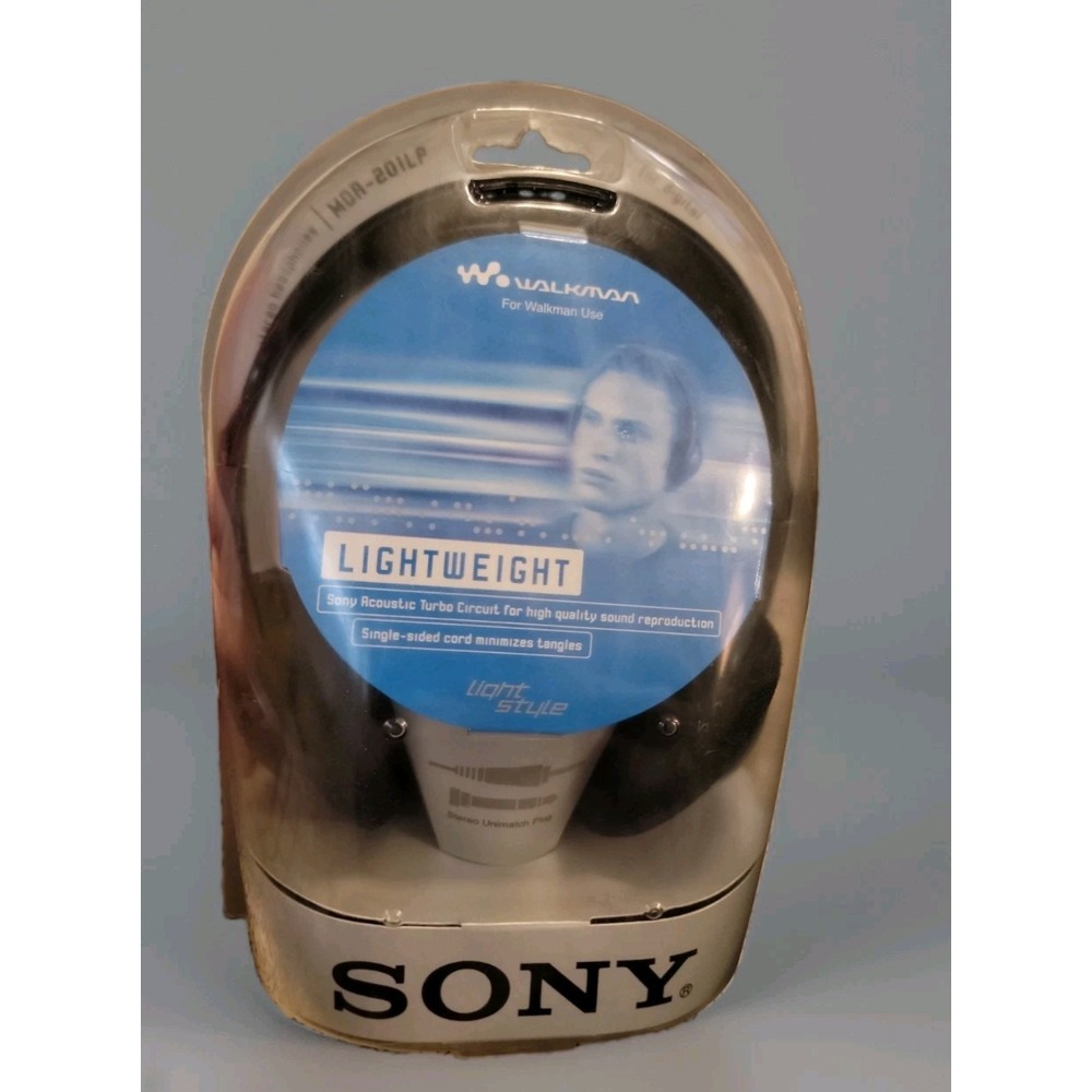 Sony MDR-101LP Headband Stereo Headphones - Black - New NOS Sealed Vintage 2002